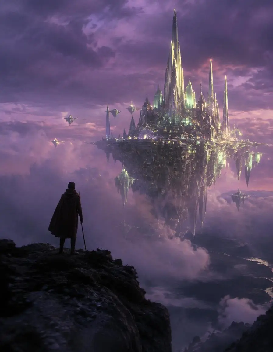 Cinematic fantasy mood still
